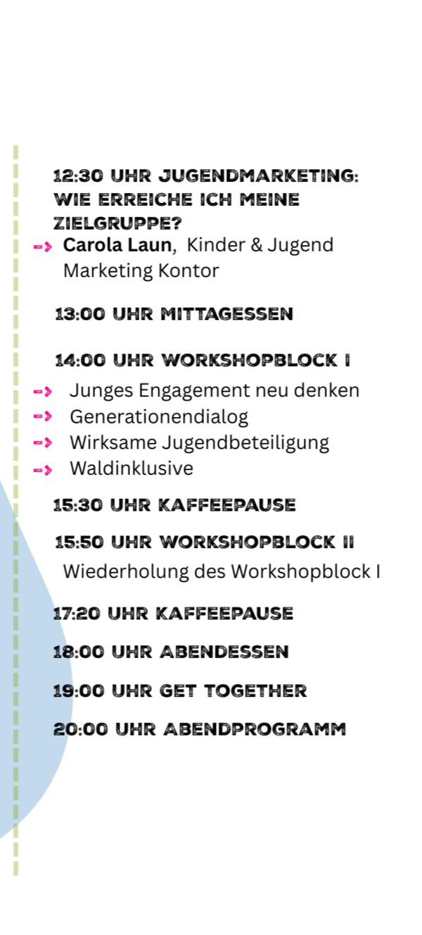 Nachmittagsprogramm der Konferenz am Montag, den 10. November.